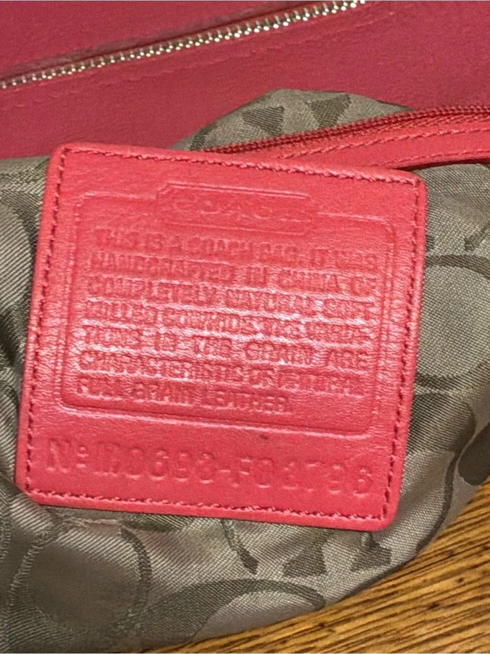 Coach Legacy Pebbled Leather Shoulder Bag